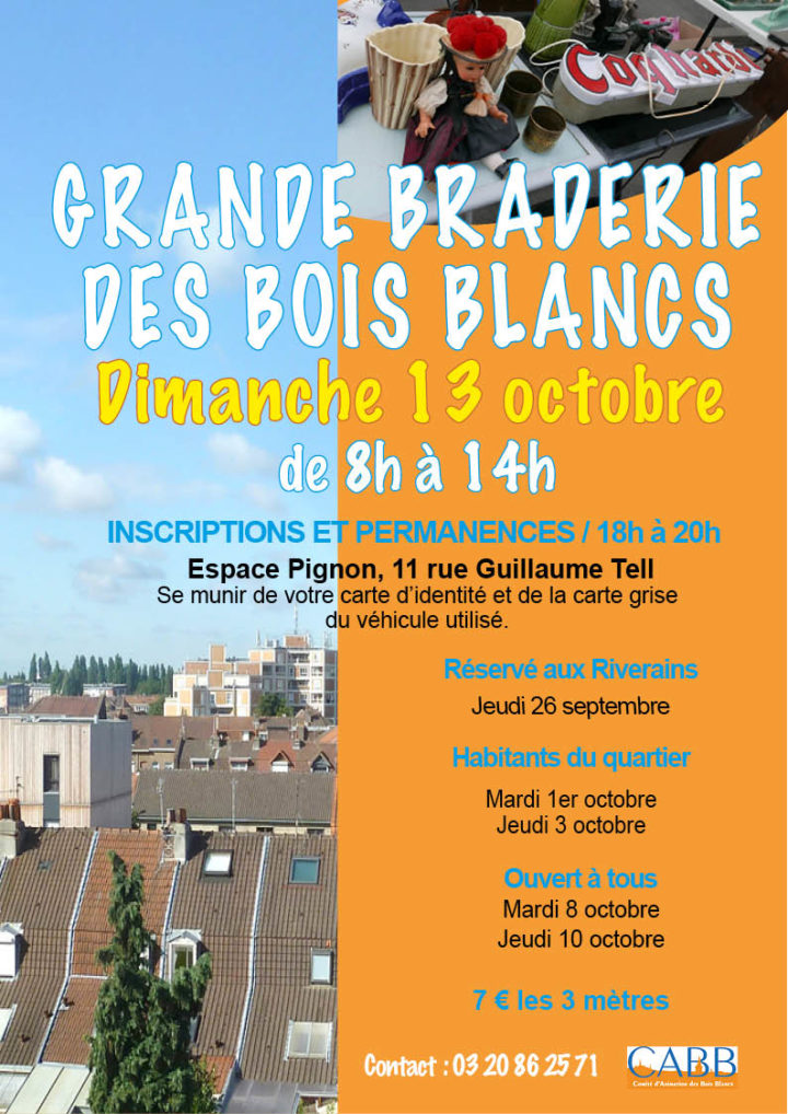 Affiche Grande Braderie des Bois Blancs